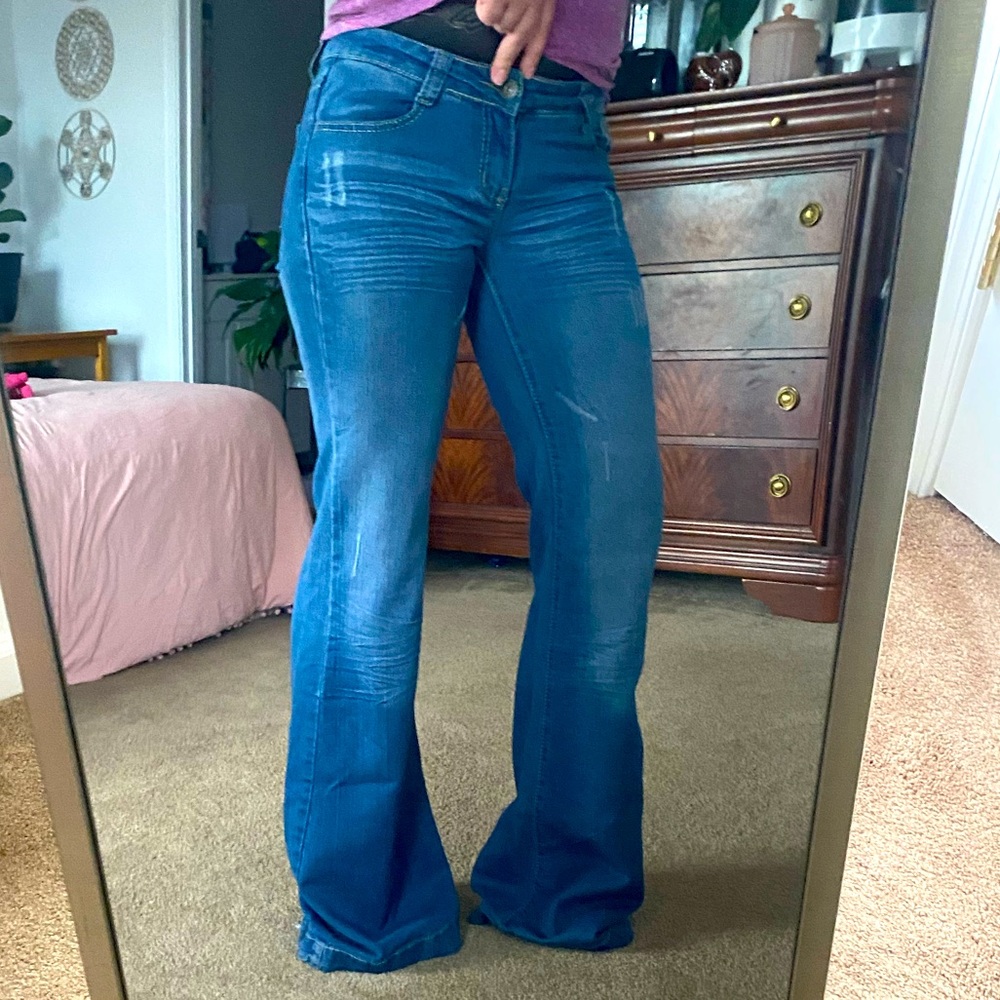 Vintage Spoon Jeans with Huge Bells Size 7